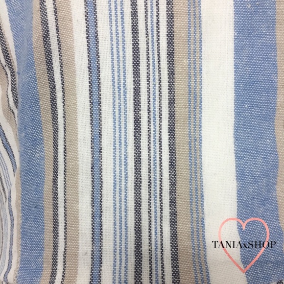 Blue Striped Jumpsuit - Picture 5 of 6